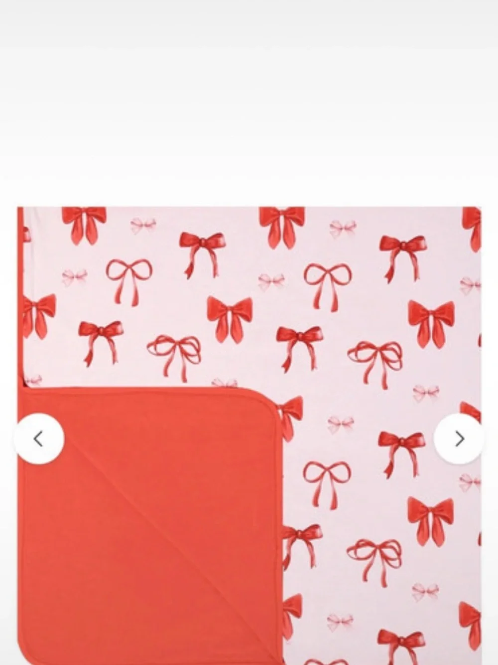 50x50 Bamboo Blanket Crimson Bows
